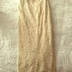 Ivory Lace Torrid Pencil Skirt